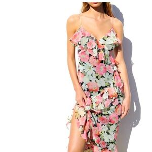 Zara ruffled floral dress 258874